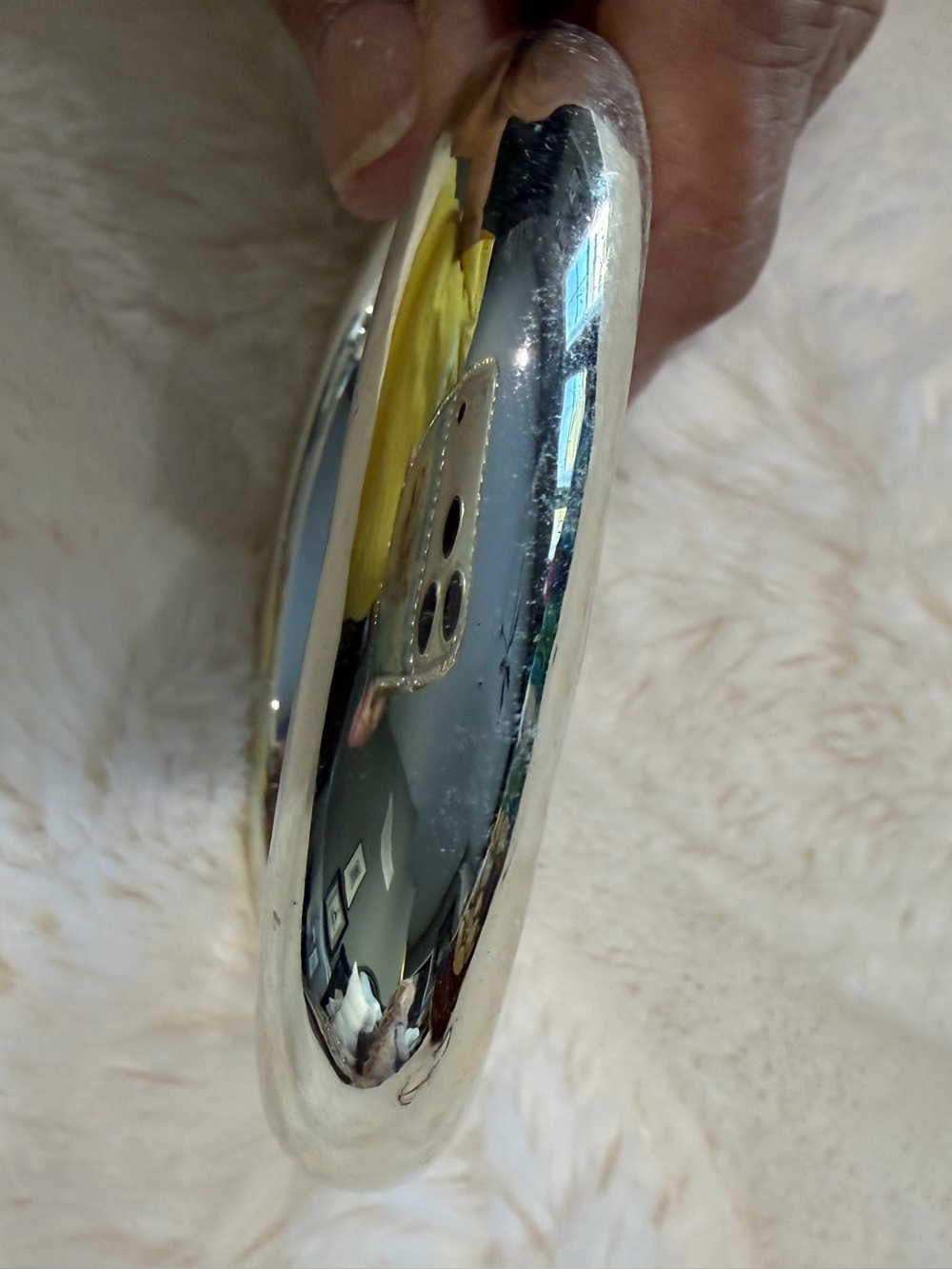Mirrored Silver bracelet. Super shiny, lightweight bracelet.
